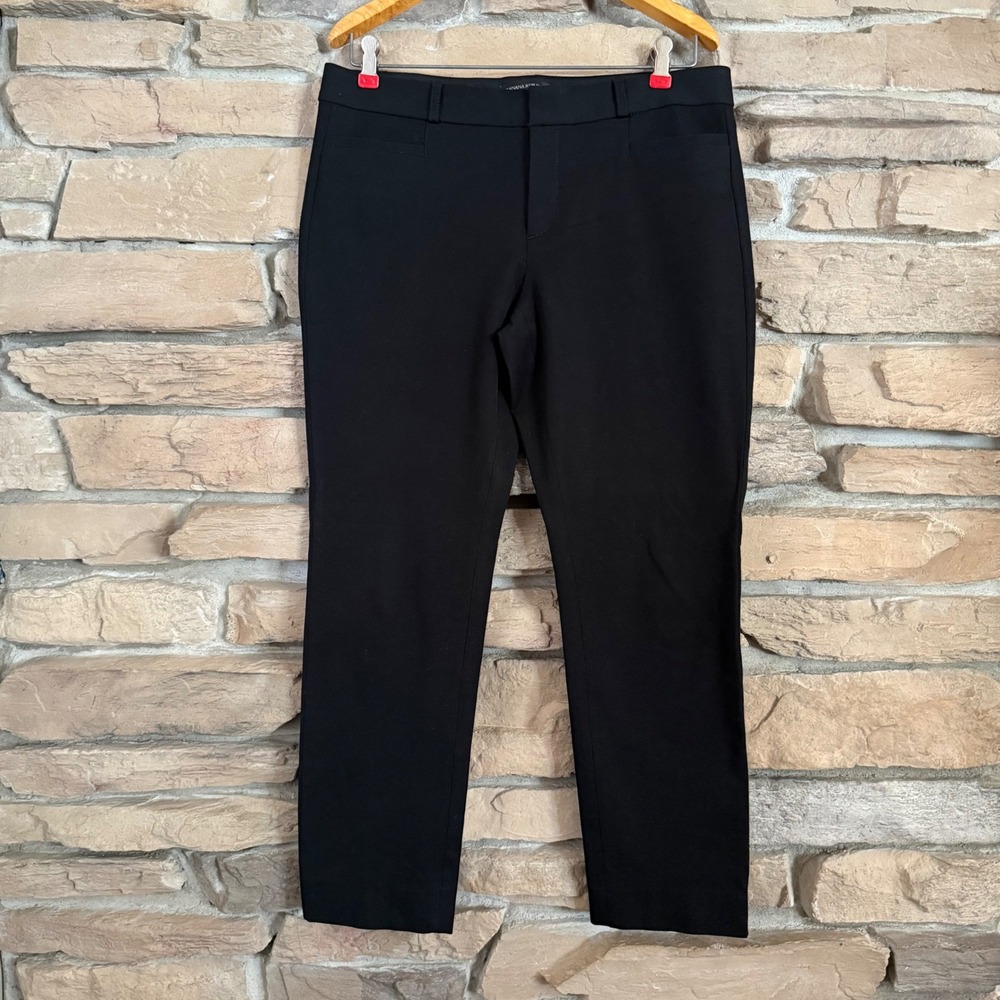 Banana Republic Sloan Black Slim Fit Dress Pants Womens 8 183602-01 Professional